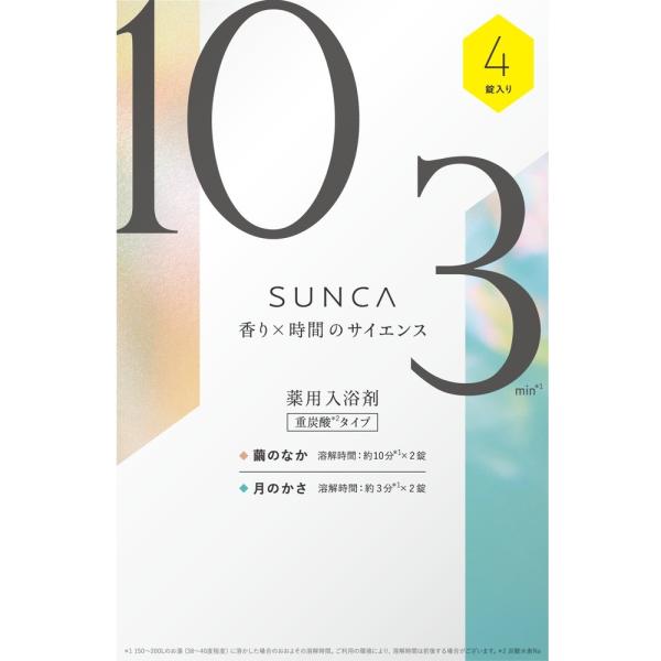 SUNCA　入浴剤　アソート4錠