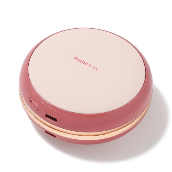 Francfranc　両手で使える充電式カイロ　ピンク