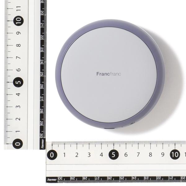 Francfranc　両手で使える充電式カイロ　グレー