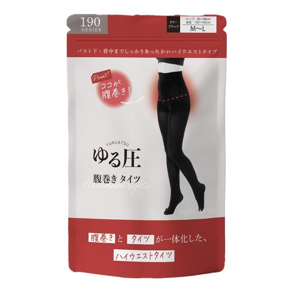 グローバル・ジャパン ゆる圧腹巻きタイツ M-L ブラック│AINZ&TULPE