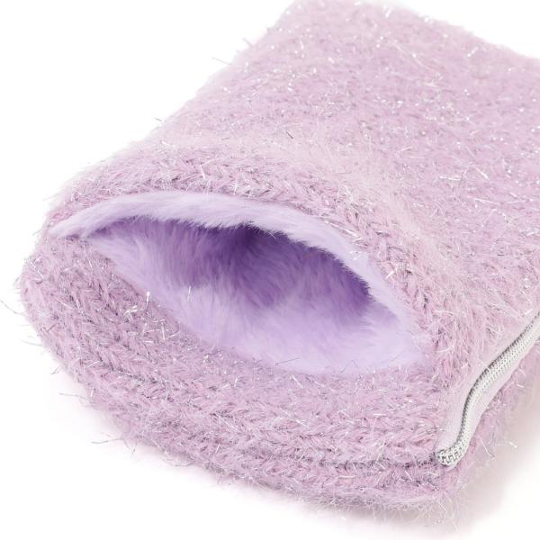 Francfranc　両手を温められるカイロポーチ　パープル