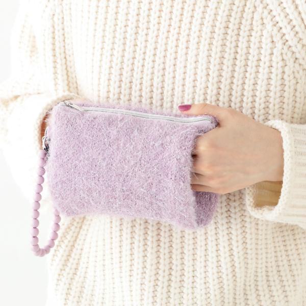 Francfranc　両手を温められるカイロポーチ　パープル