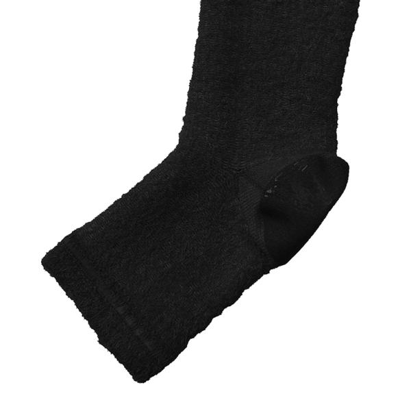 ふわりぃスリム かかと保湿ソックス　ブラック