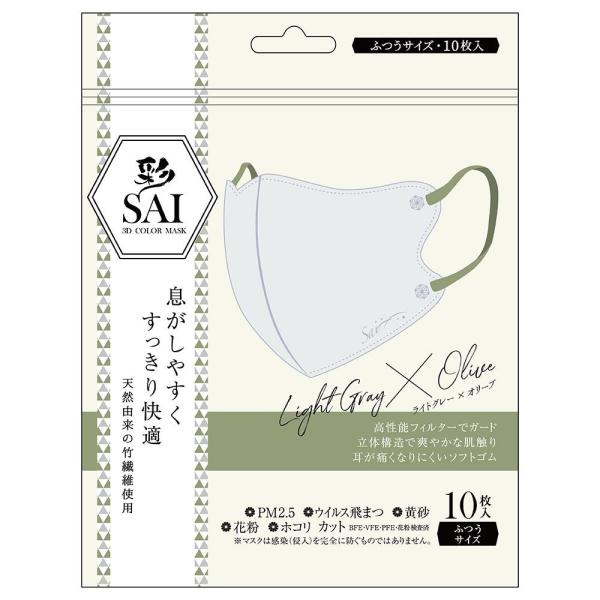彩立体マスク　10枚