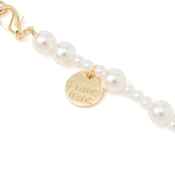 Francfranc　フレ ネックストラップ パール ホワイト
