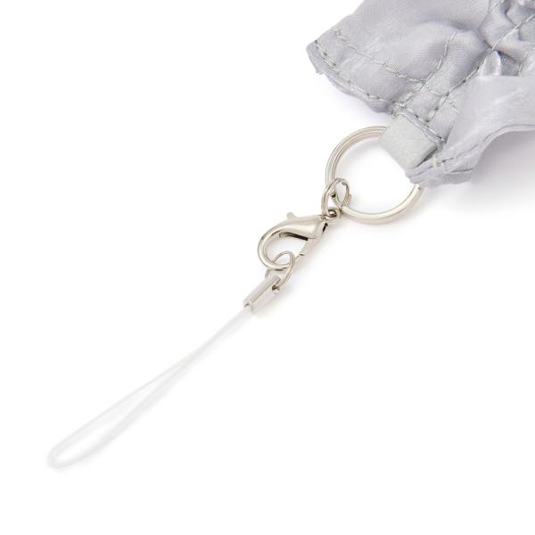 Francfranc　フレ ネックストラップ フリル グレー