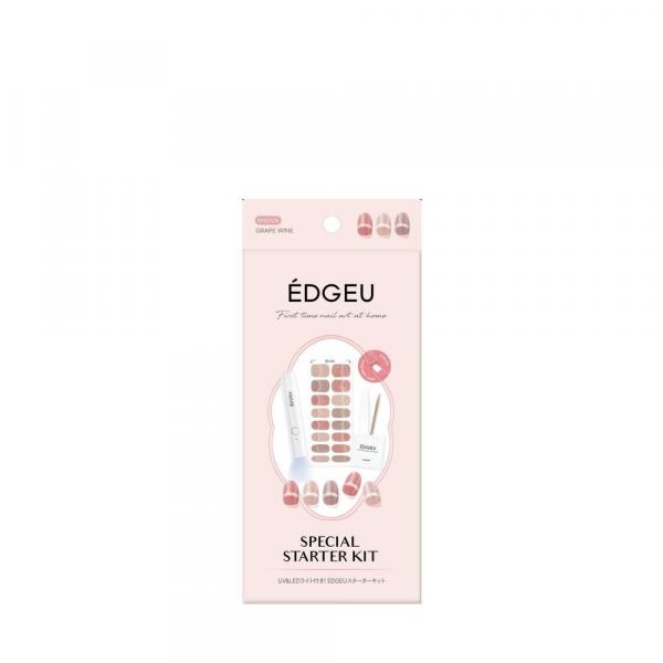 EDGEU スターターキットB(GRAPE　WINE　16pcs+UV&LEDライト)