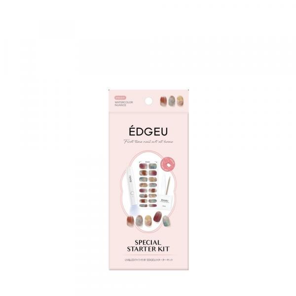 EDGEU スターターキットA(WATERCOLOR　NUANCE　16pcs+UV&LEDライト)