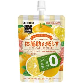 オリヒロ　機能性表示食品　ぷるんと蒟蒻PLUS　グレープフルーツ味　130g