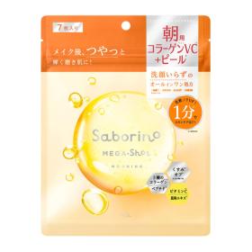 サボリーノ　メガショット　朝用ツヤピールマスク　CC　7枚入り