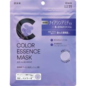 肌美精　カラーエッセンスマスク　パープル