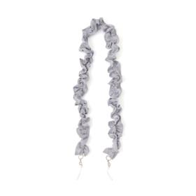 Francfranc　フレ ネックストラップ フリル グレー