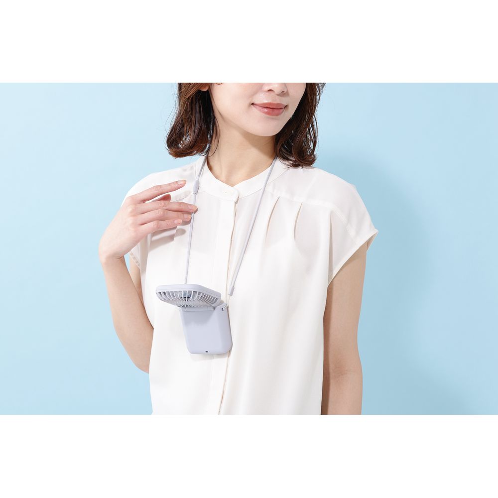 Francfranc フレスマートハンディファン (ライトブルー)