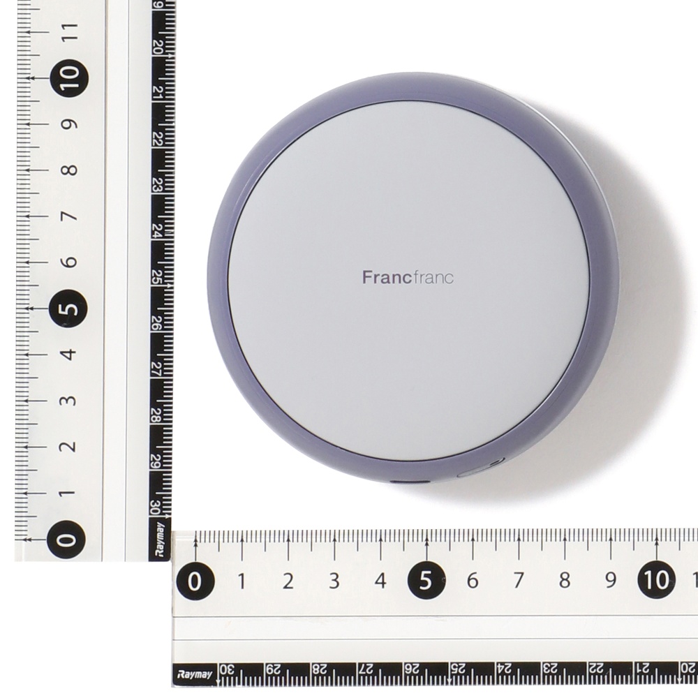 Francfranc　両手で使える充電式カイロ　グレー