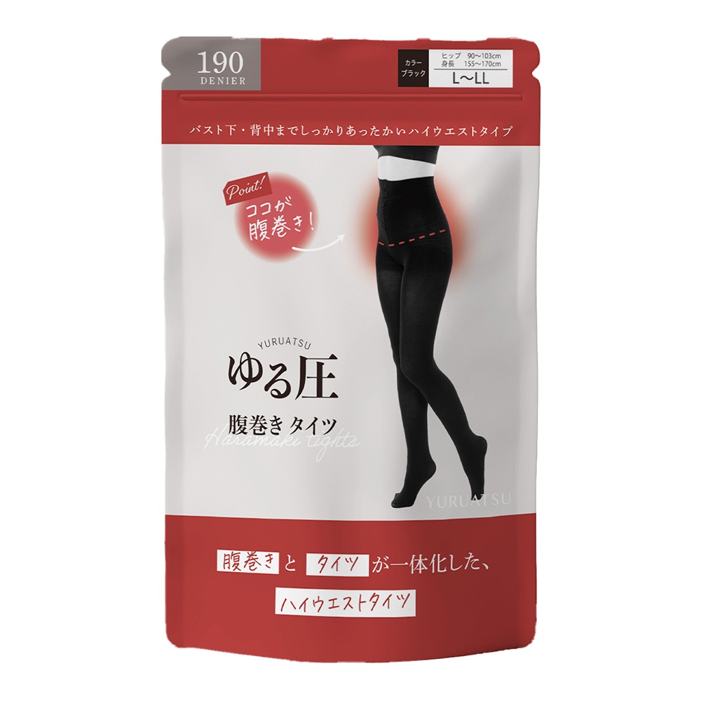 グローバル・ジャパン ゆる圧腹巻きタイツ L-LL ブラック|正規取扱