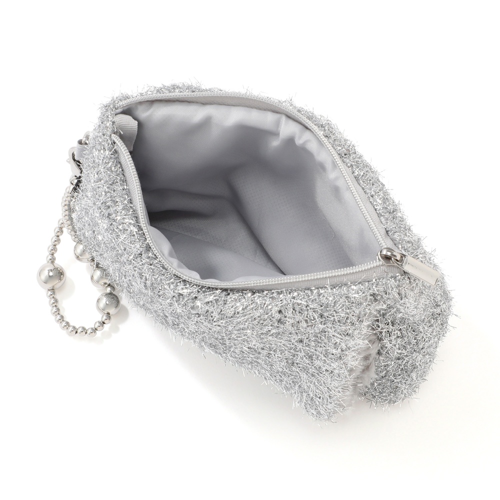 Francfranc　両手を温められるカイロポーチ　シルバー