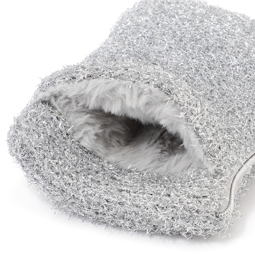 Francfranc　両手を温められるカイロポーチ　シルバー