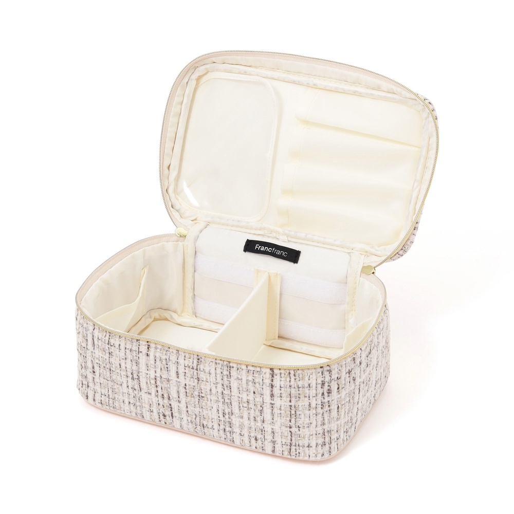 Francfranc　ツイード バニティポーチ S