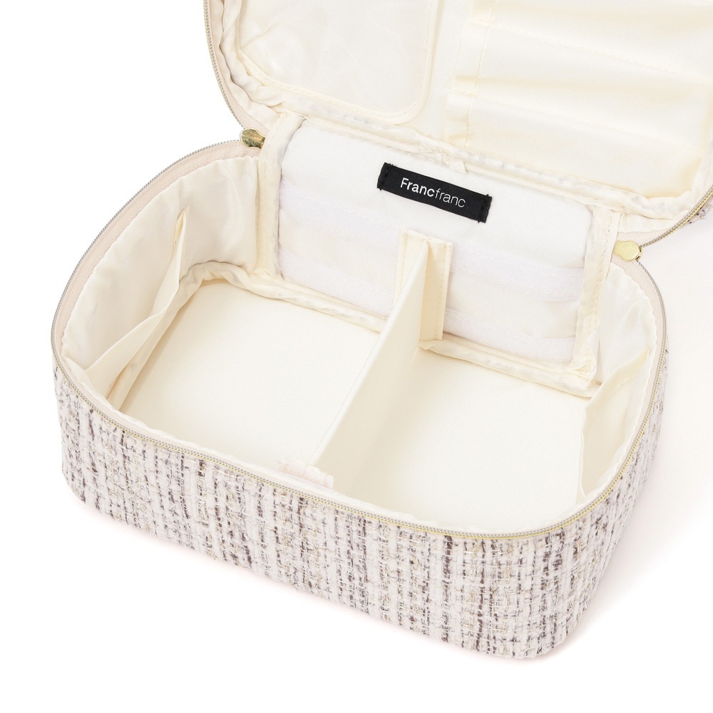 Francfranc　ツイード バニティポーチ S