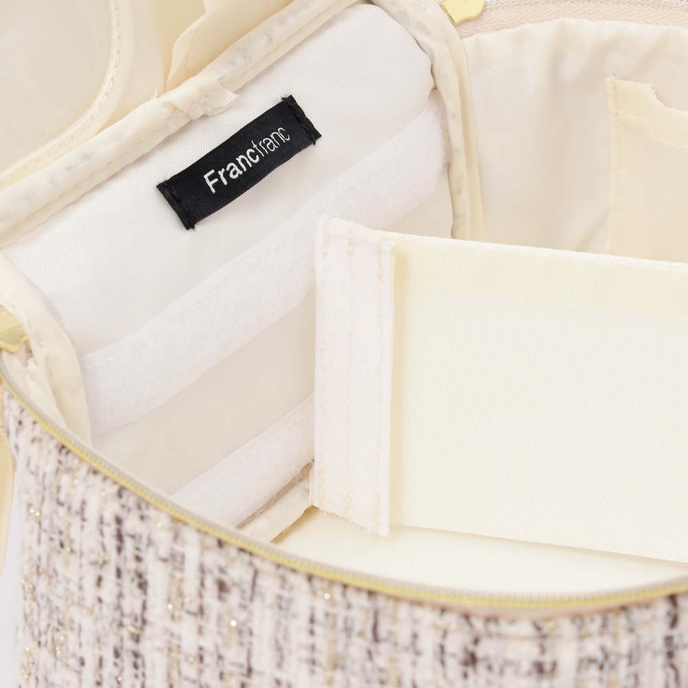 Francfranc　ツイード バニティポーチ S