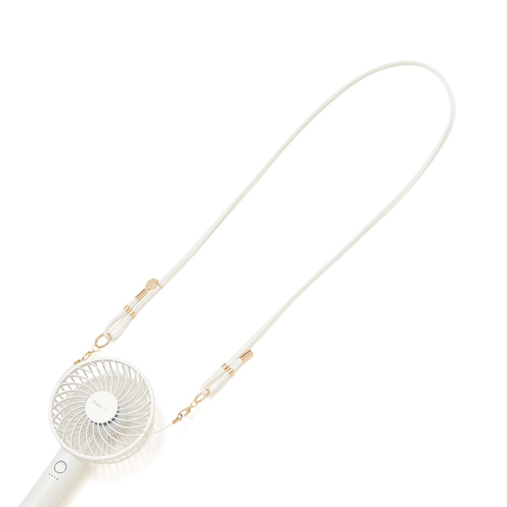 Francfranc　フレ ネックストラップ シンプル ホワイト