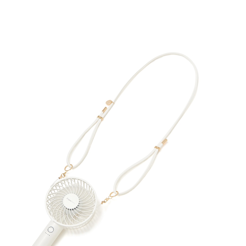 Francfranc　フレ ネックストラップ シンプル ホワイト