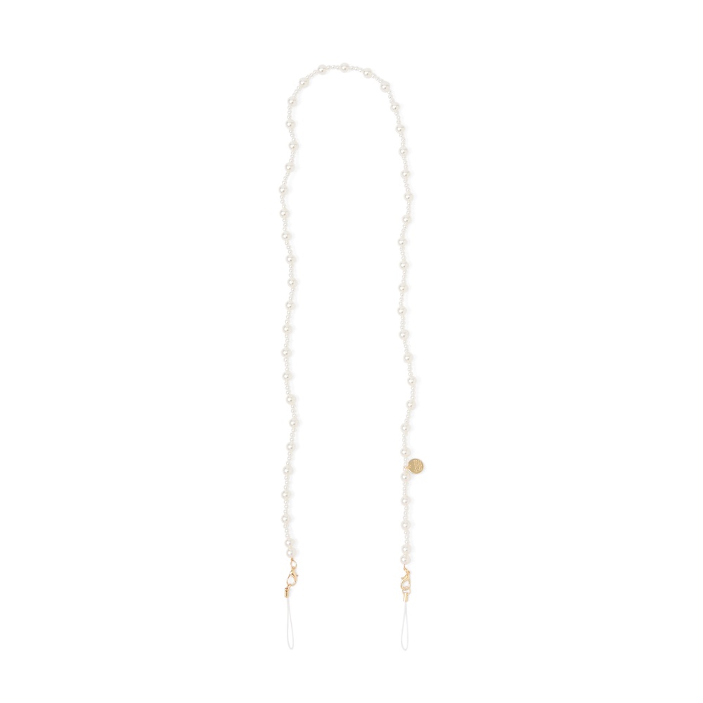 Francfranc　フレ ネックストラップ パール ホワイト