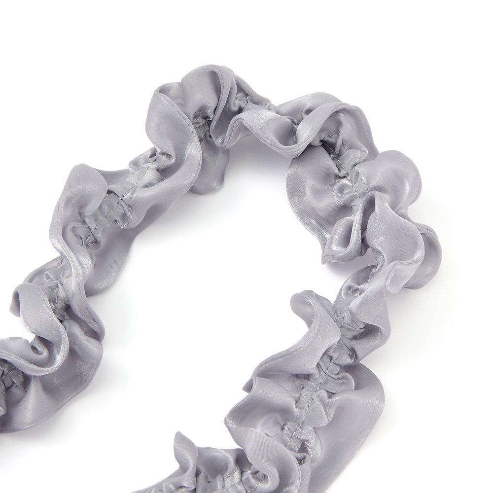 Francfranc　フレ ネックストラップ フリル グレー