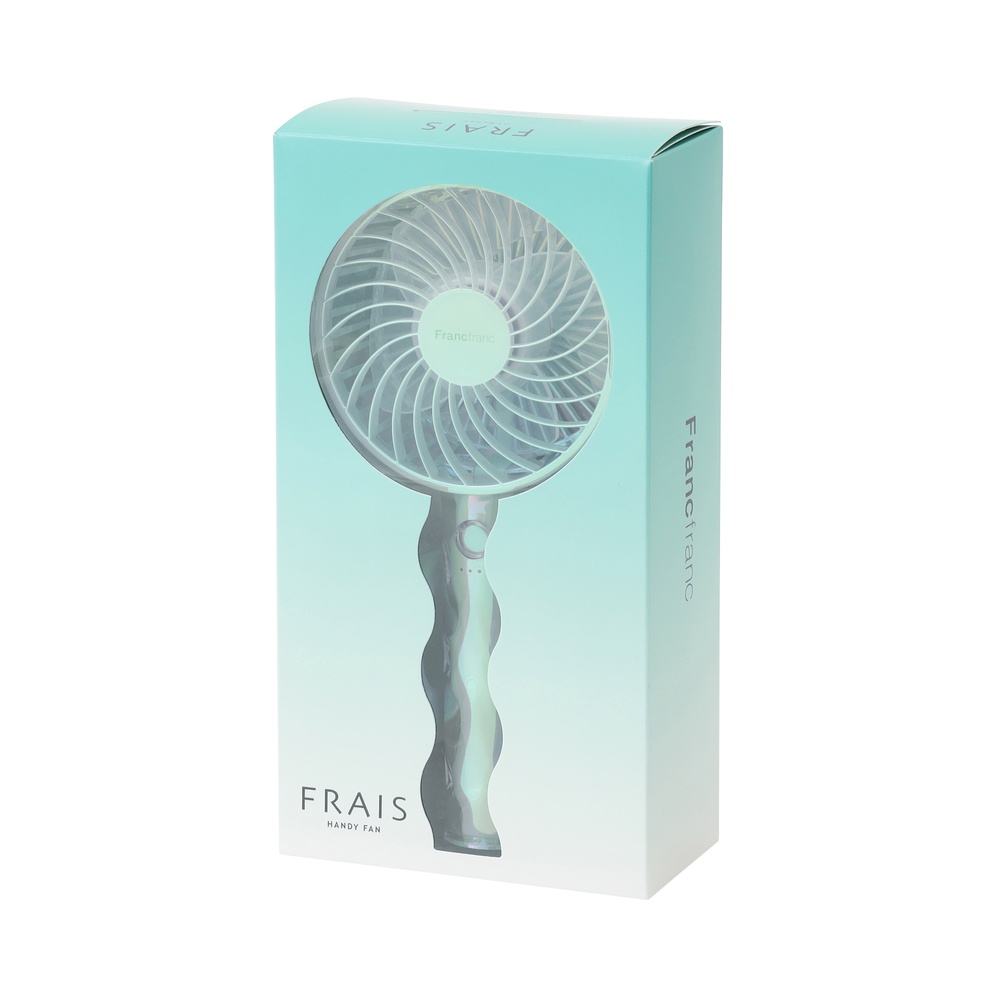 Francfranc　フレ ハンディファン ウェーブ グリーン