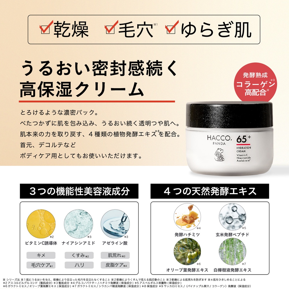 ハッコウパンダ 発酵高保湿クリーム