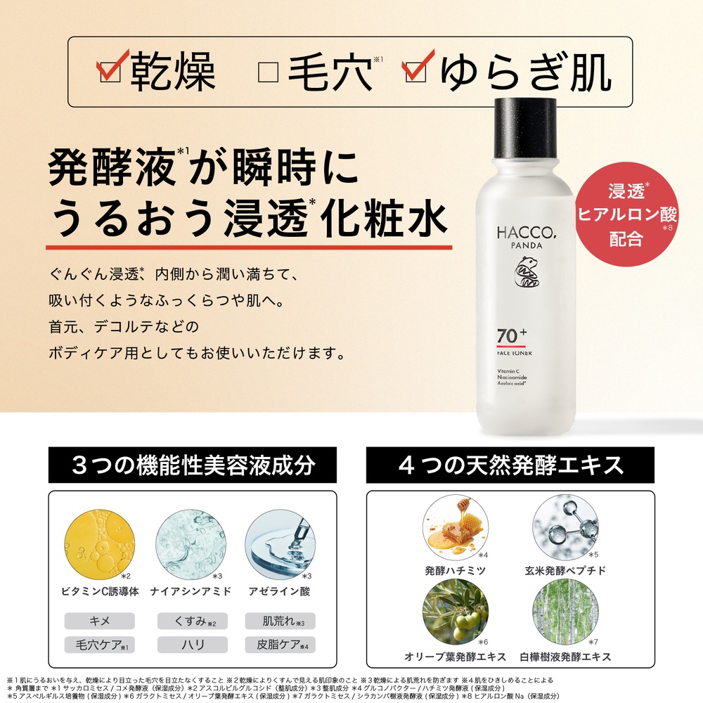 ハッコウパンダ 発酵化粧水