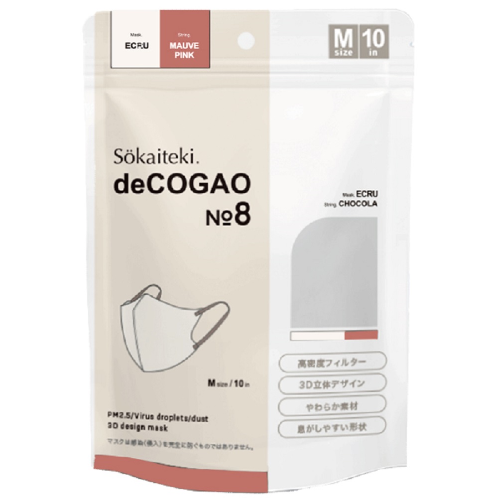 Sokaiteki deCOGAO No.8 Mサイズ  エクリュ/モーヴピンク