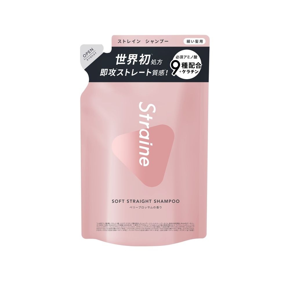 Straine　SOFT　STRAIGHT　SHAMPOO　つめかえ用　ベリーブロッサムの香り