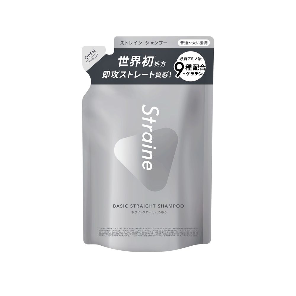 Straine　BASIC　STRAIGHT　SHAMPOO　つめかえ用　ホワイトブロッサムの香り